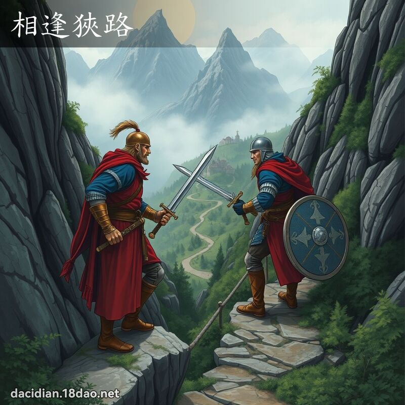 相逢狭路 - 国语大辞典配图