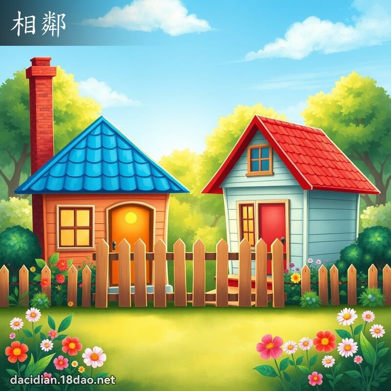 相鄰 - 國語大辭典配圖