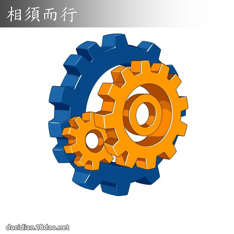 相须而行 - 国语大辞典配图