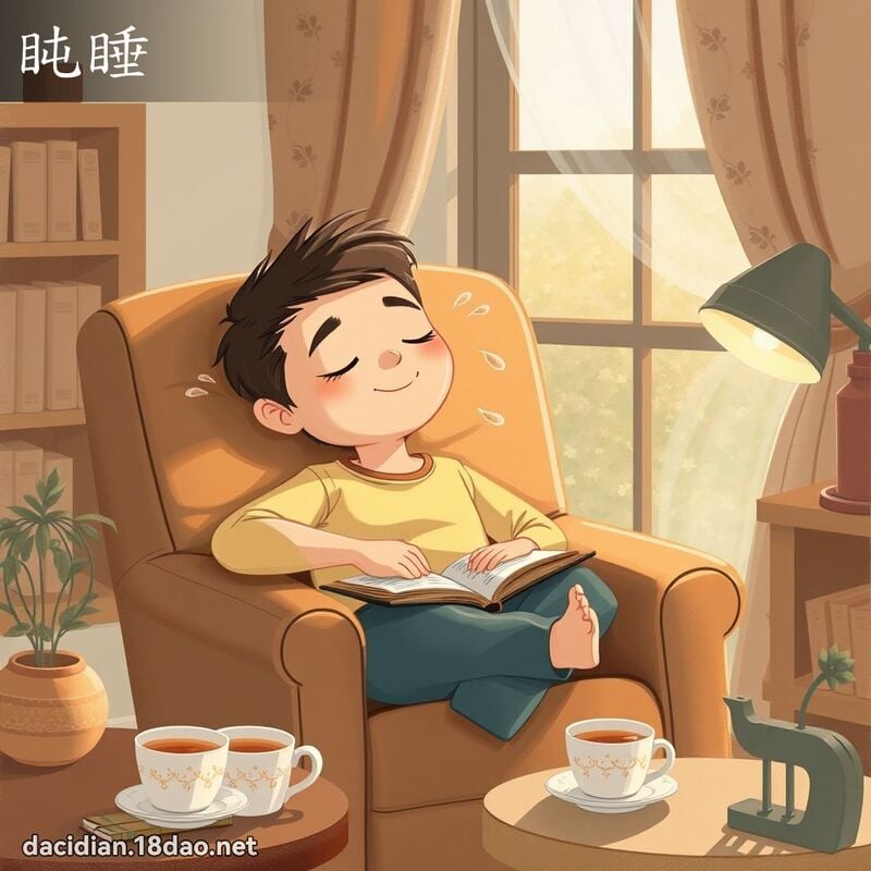 盹睡 - 國語大辭典配圖