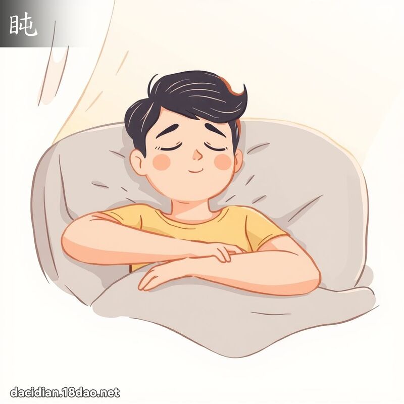 盹 - 國語大辭典配圖