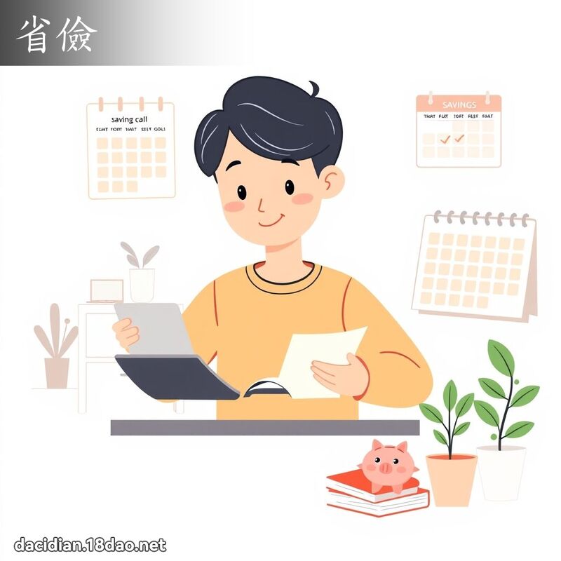 省儉 - 國語大辭典配圖
