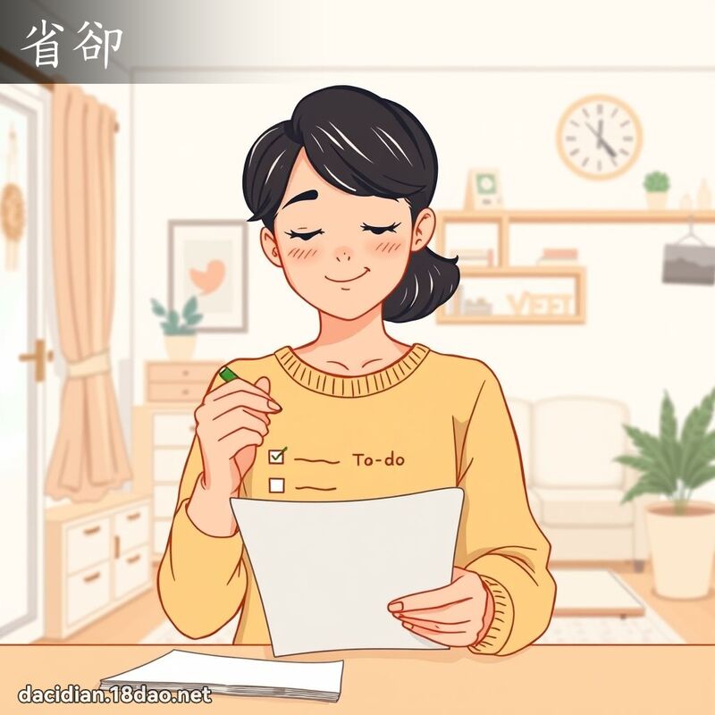 省却 - 国语大辞典配图