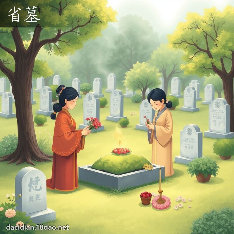 省墓 - 國語大辭典配圖