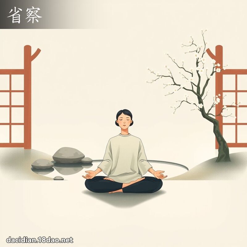 省察 - 國語大辭典配圖