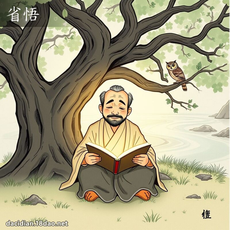 省悟 - 國語大辭典配圖