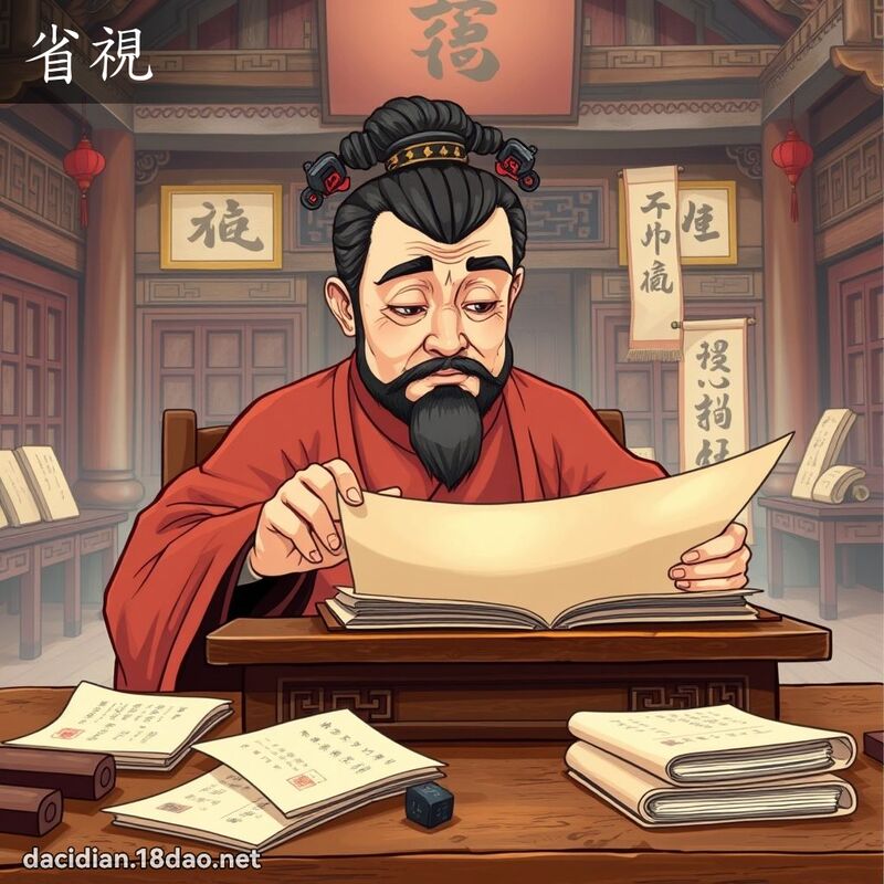 省視 - 國語大辭典配圖