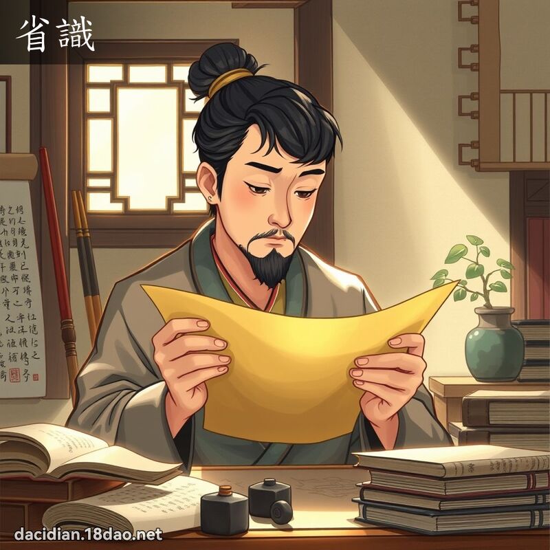 省識 - 國語大辭典配圖