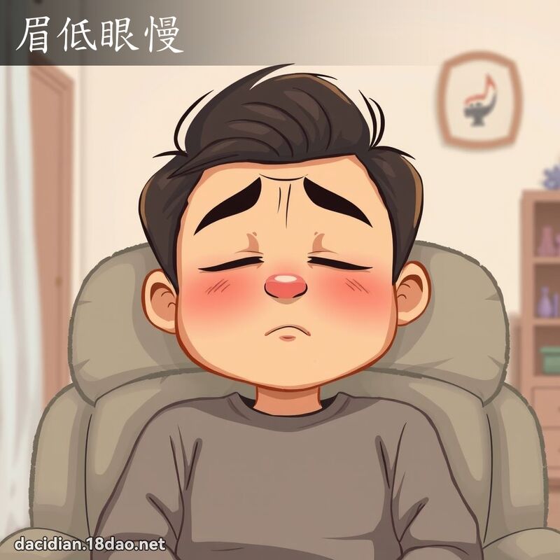 眉低眼慢 - 国语大辞典配图