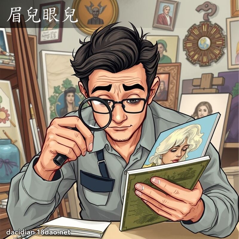 眉儿眼儿 - 国语大辞典配图