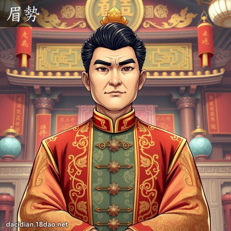 眉势 - 国语大辞典配图