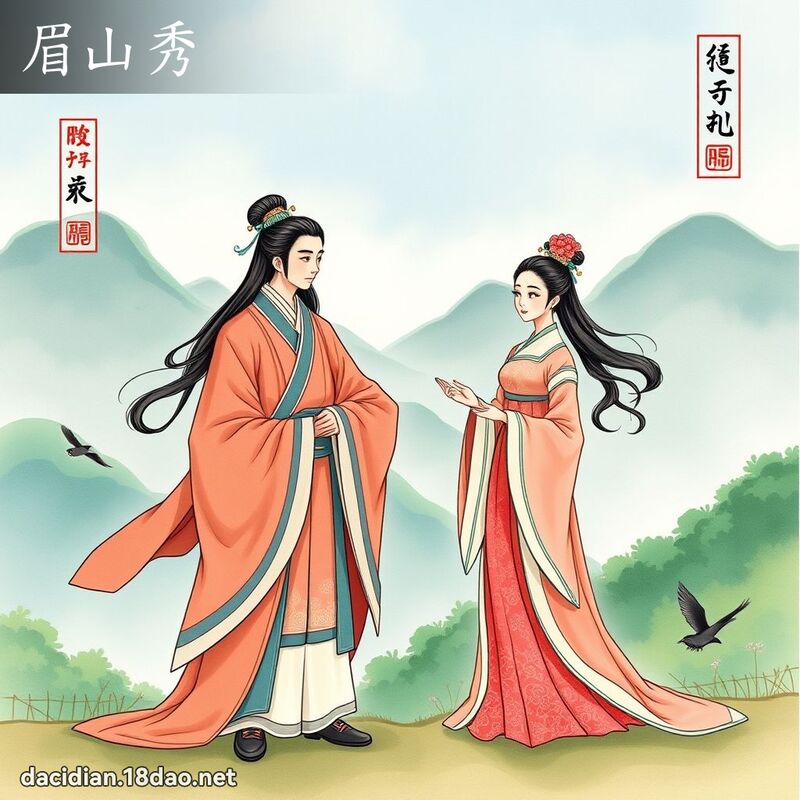 眉山秀 - 国语大辞典配图