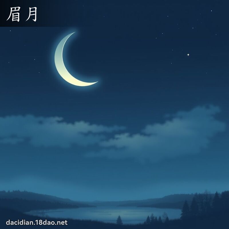 眉月 - 国语大辞典配图