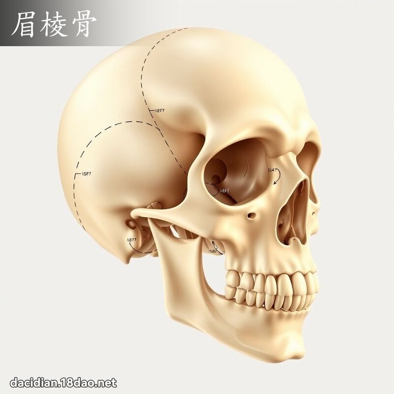 眉棱骨 - 國語大辭典配圖