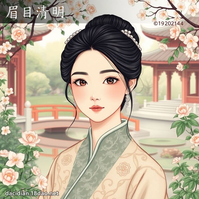 眉目清明 - 國語大辭典配圖