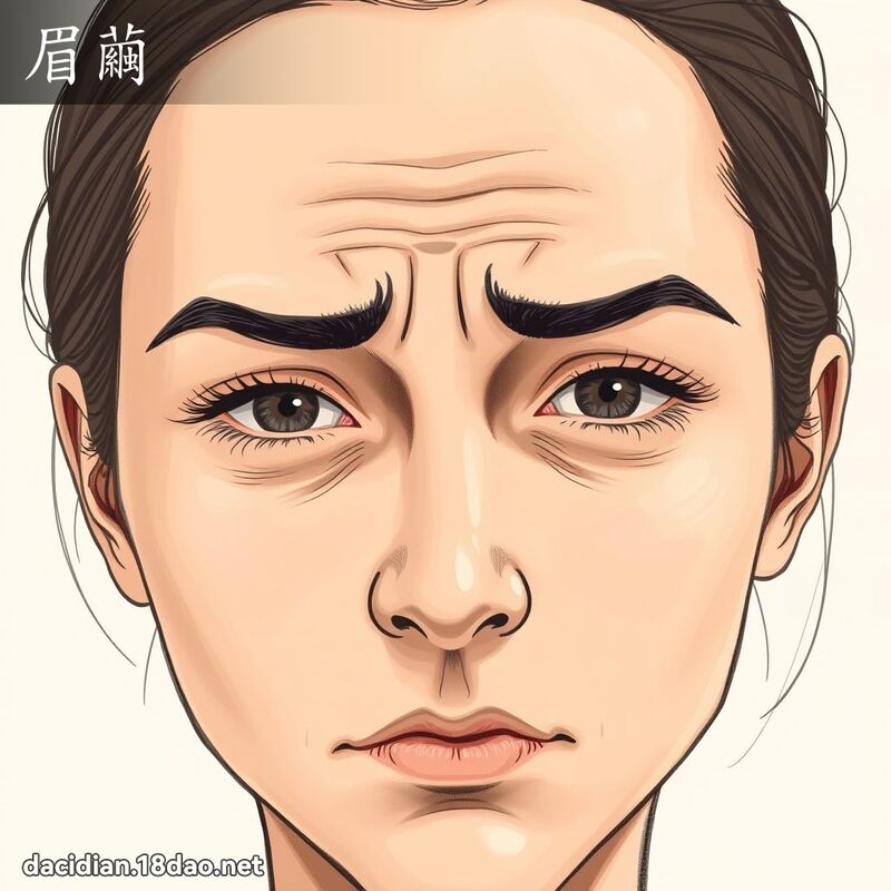 眉茧 - 国语大辞典配图