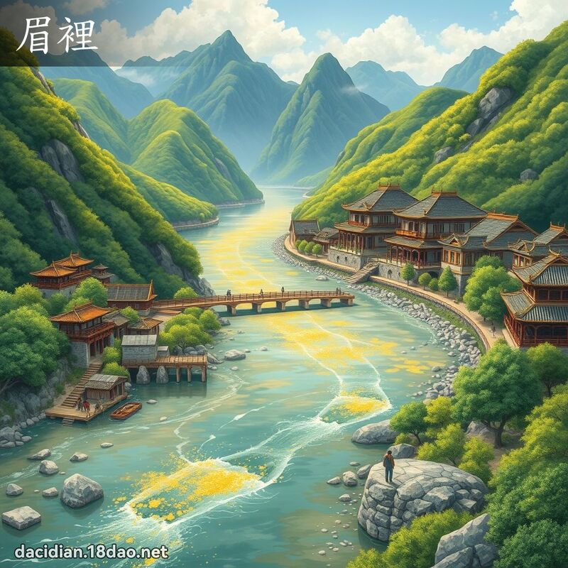 眉里 - 国语大辞典配图
