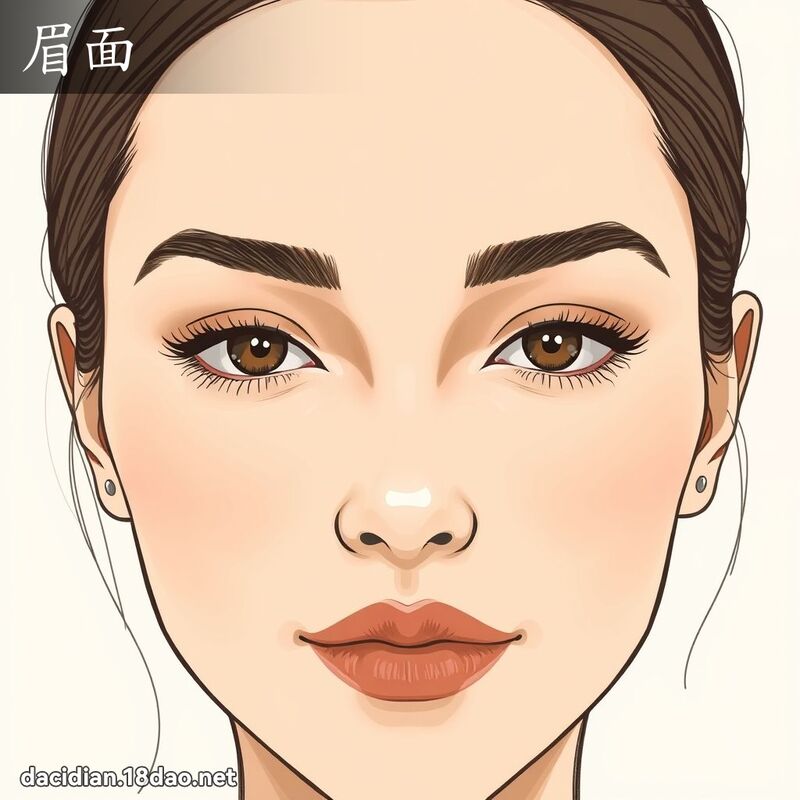 眉面 - 國語大辭典配圖