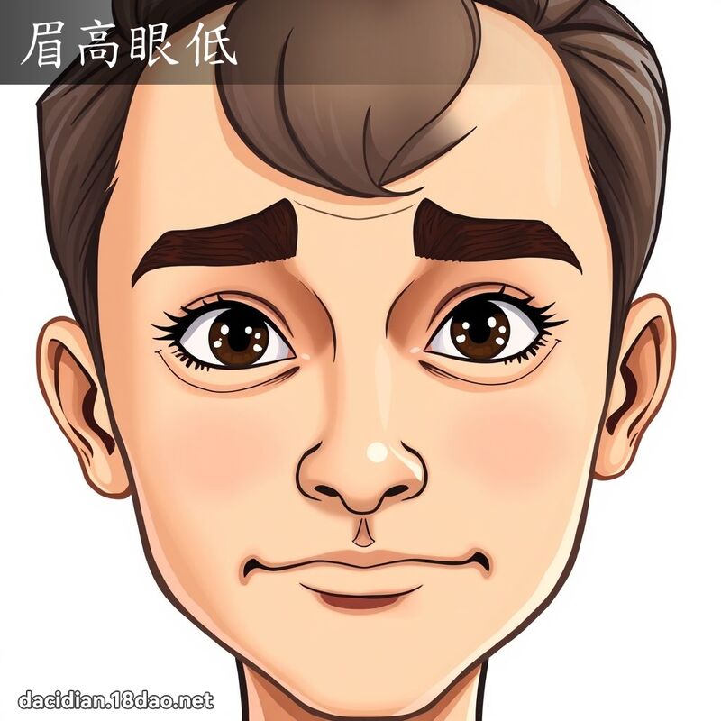 眉高眼低 - 國語大辭典配圖