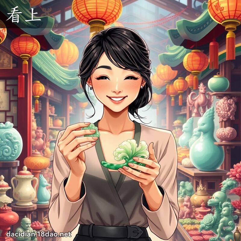 看上 - 国语大辞典配图