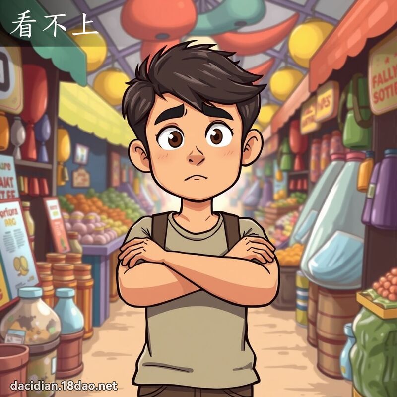 看不上 - 國語大辭典配圖