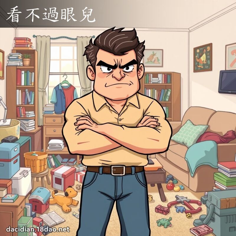 看不过眼儿 - 国语大辞典配图