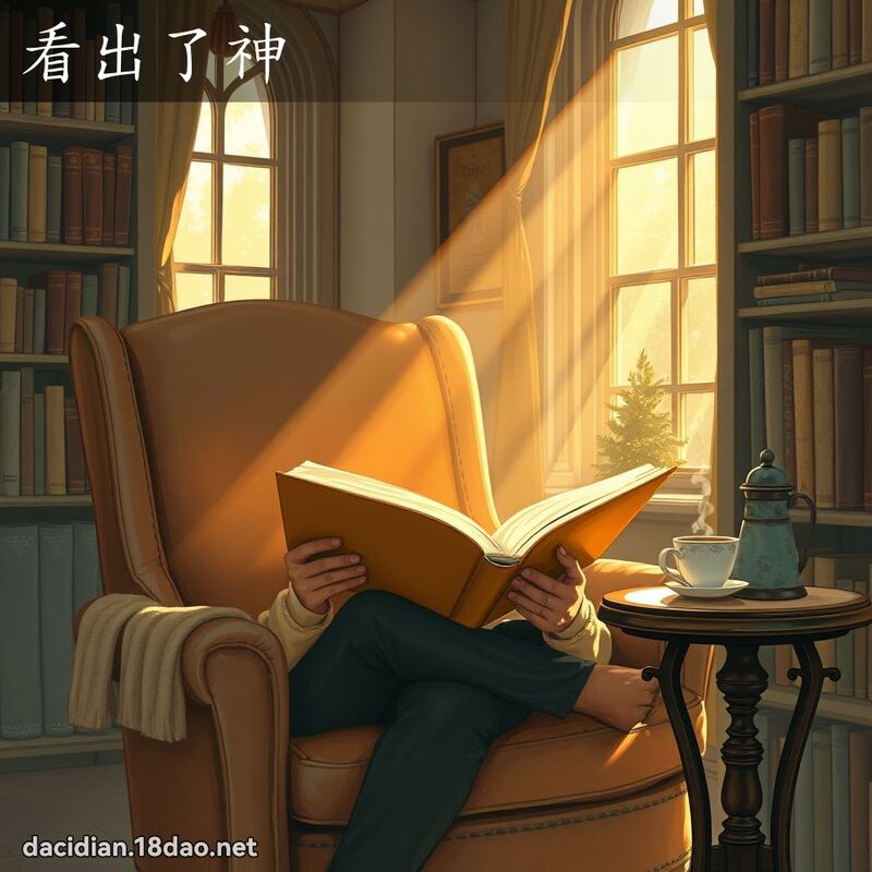 看出了神 - 国语大辞典配图