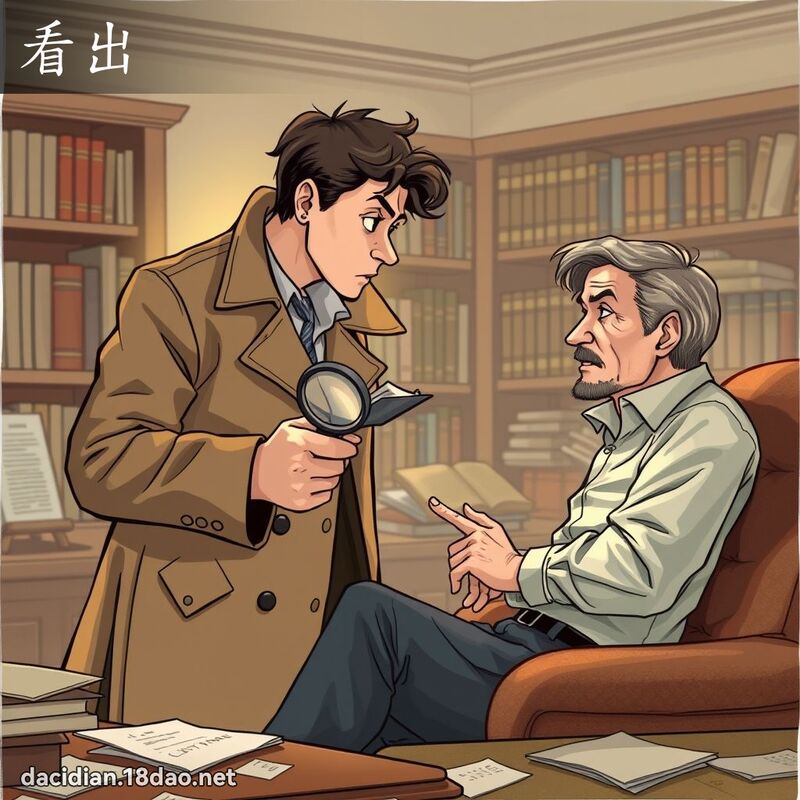 看出 - 國語大辭典配圖
