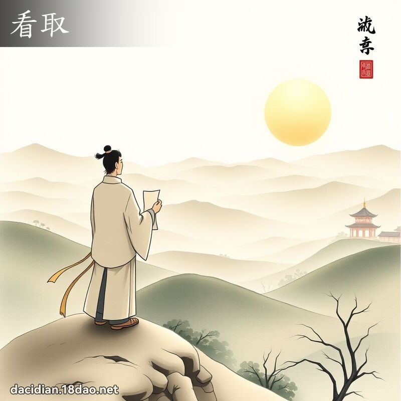 看取 - 國語大辭典配圖