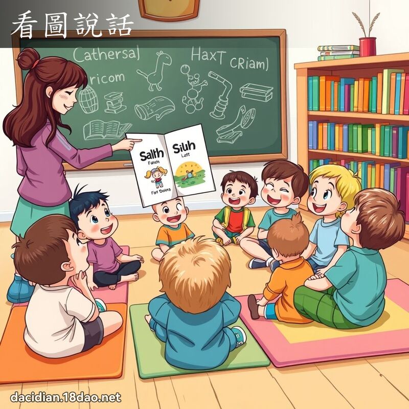 看圖說話 - 國語大辭典配圖