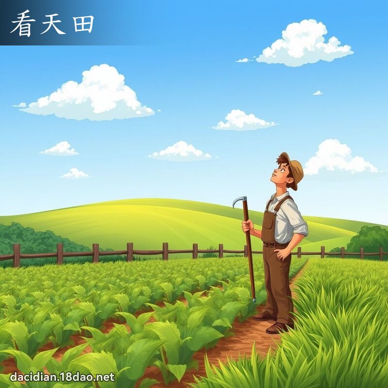 看天田 - 國語大辭典配圖