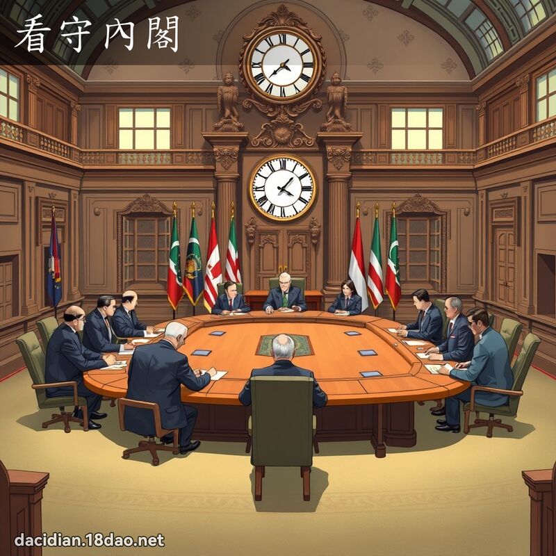 看守內阁 - 国语大辞典配图