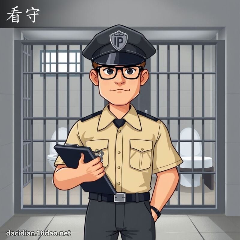 看守 - 國語大辭典配圖