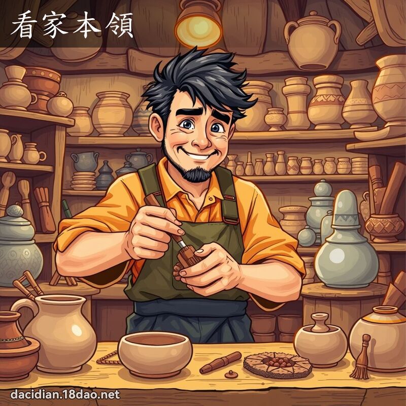 看家本領 - 國語大辭典配圖