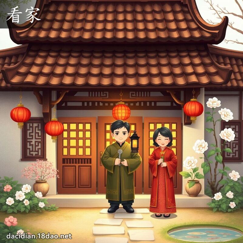 看家 - 國語大辭典配圖