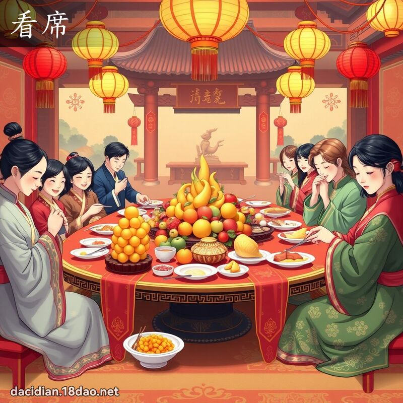 看席 - 國語大辭典配圖