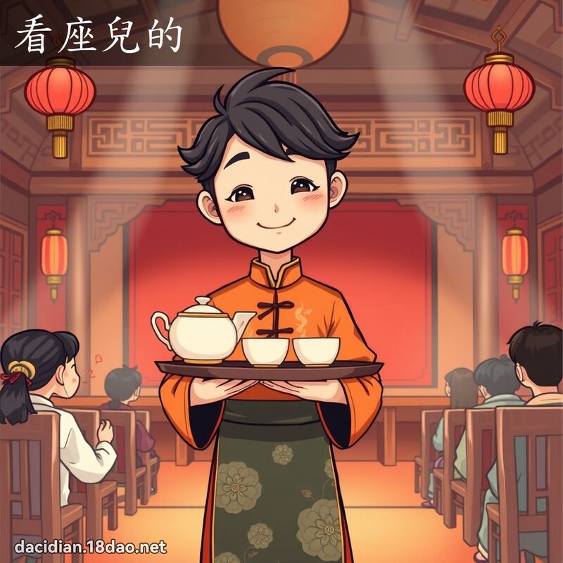 看座儿的 - 国语大辞典配图