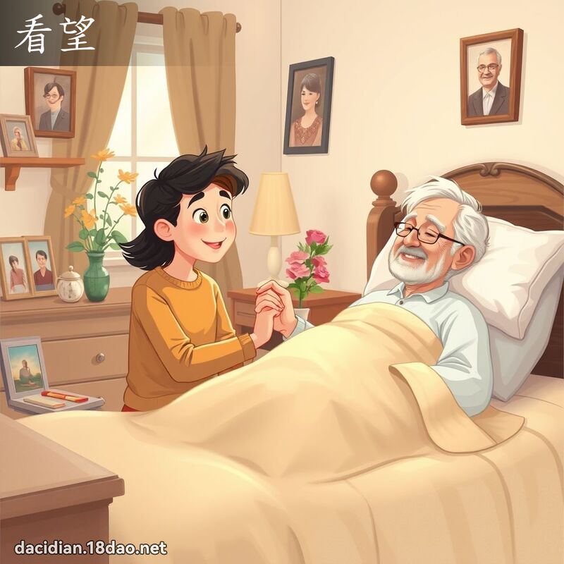 看望 - 國語大辭典配圖