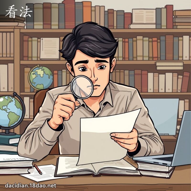看法 - 國語大辭典配圖