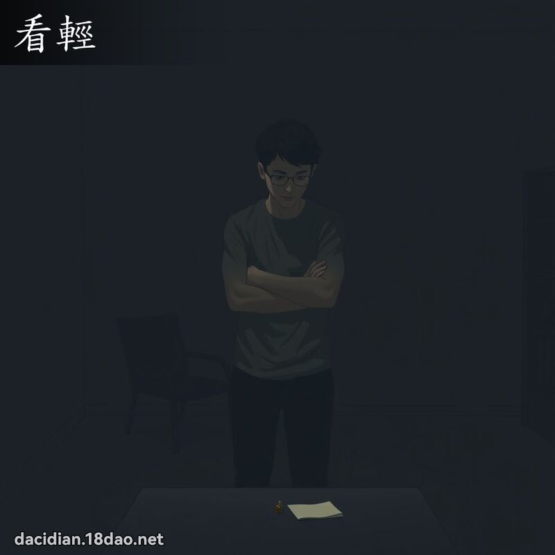 看輕 - 國語大辭典配圖