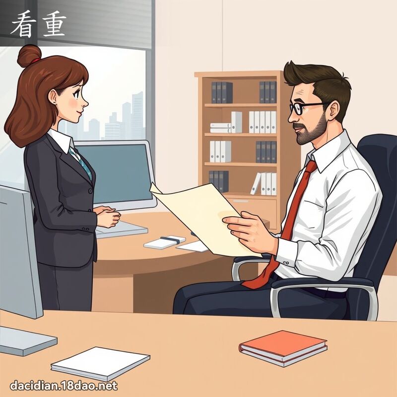 看重 - 國語大辭典配圖