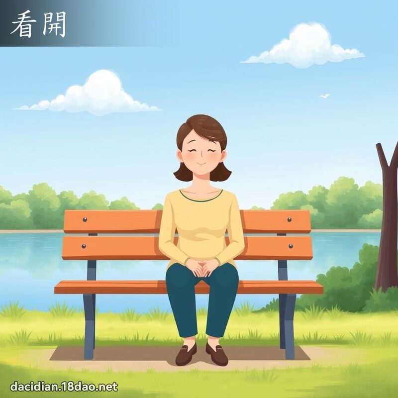 看開 - 國語大辭典配圖