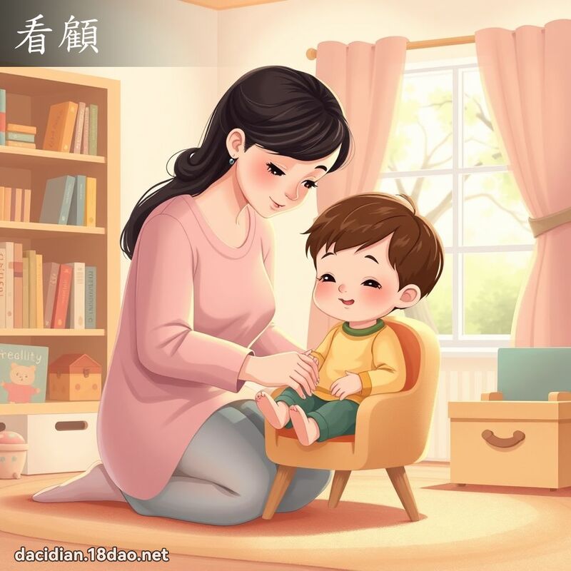 看顾 - 国语大辞典配图