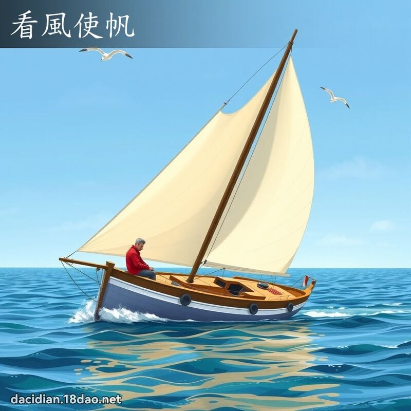 看风使帆 - 国语大辞典配图