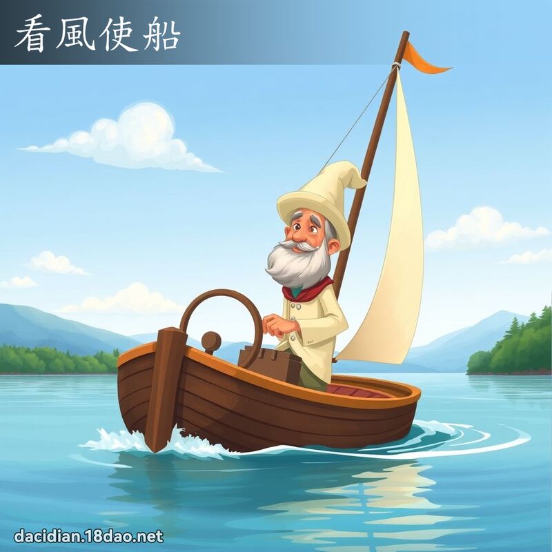 看風使船 - 國語大辭典配圖
