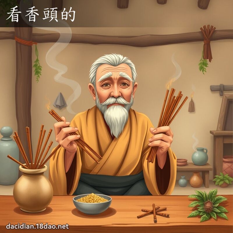 看香头的 - 国语大辞典配图
