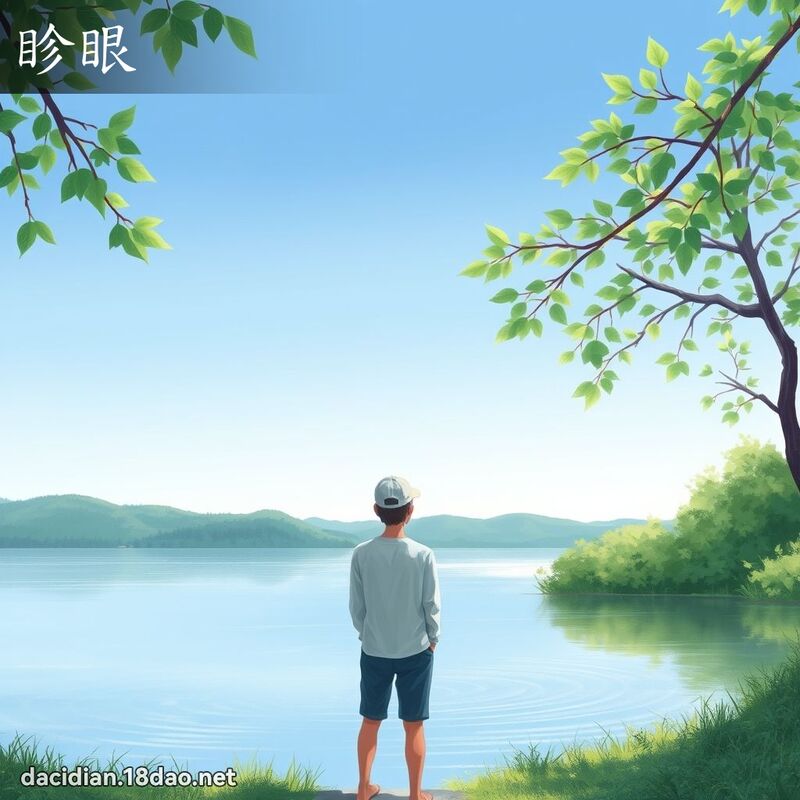 眕眼 - 國語大辭典配圖