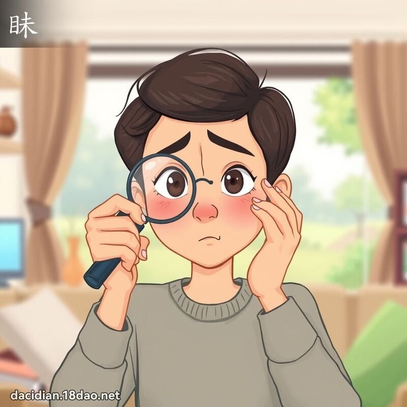 眛 - 國語大辭典配圖
