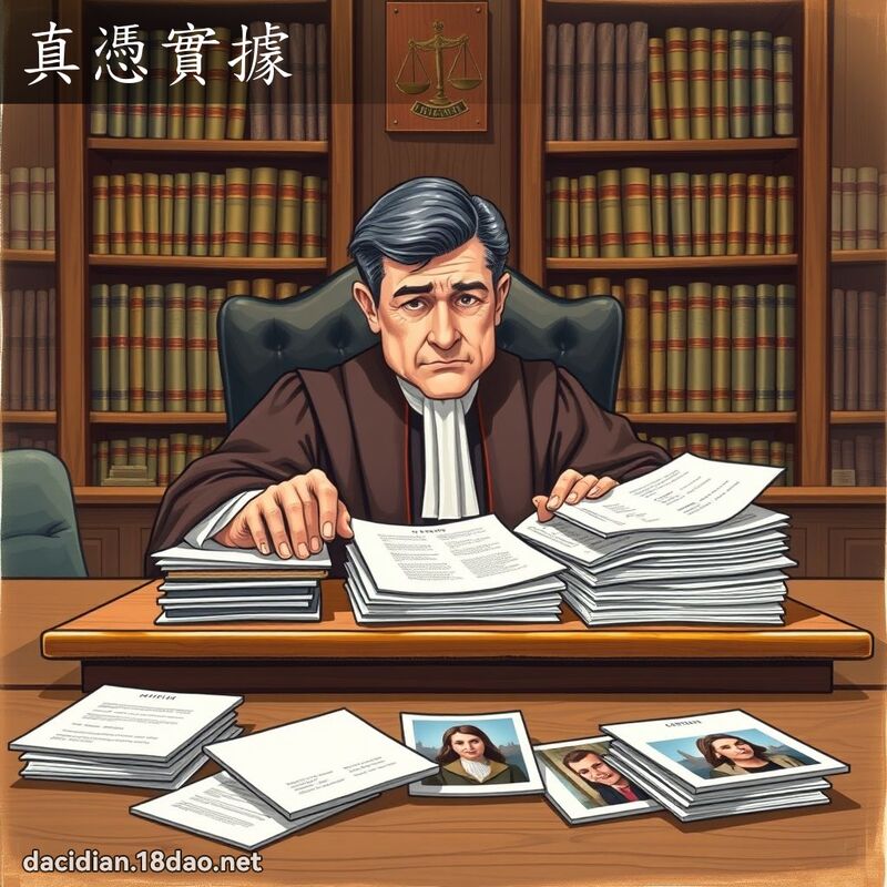 真憑實據 - 國語大辭典配圖