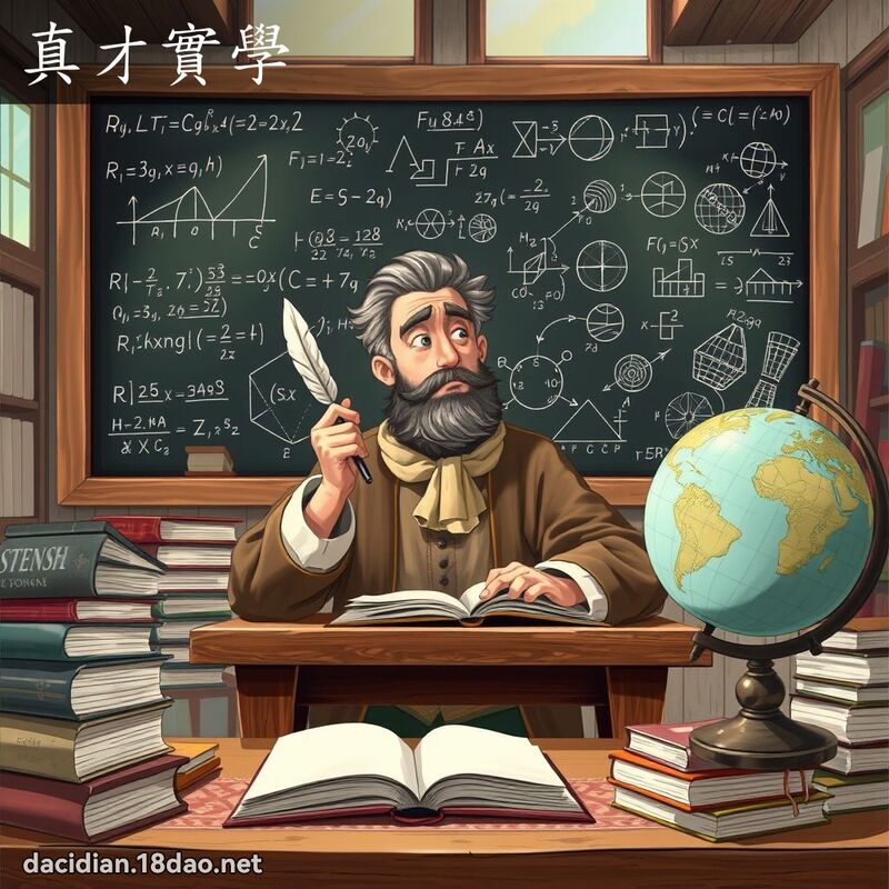 真才實學 - 國語大辭典配圖
